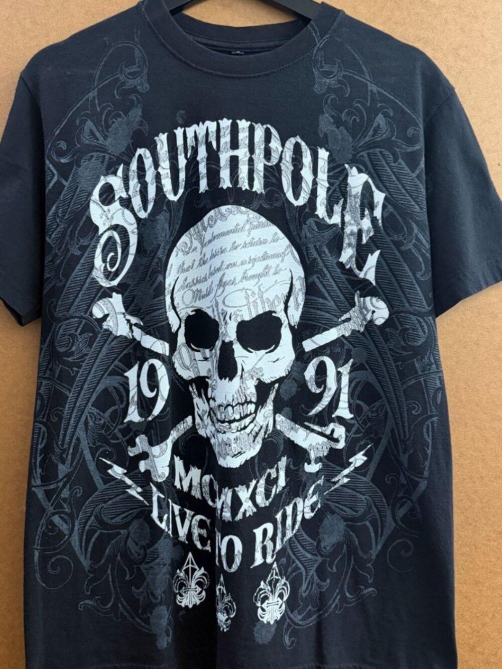 Southpole Skull Graphic Tee, Size S